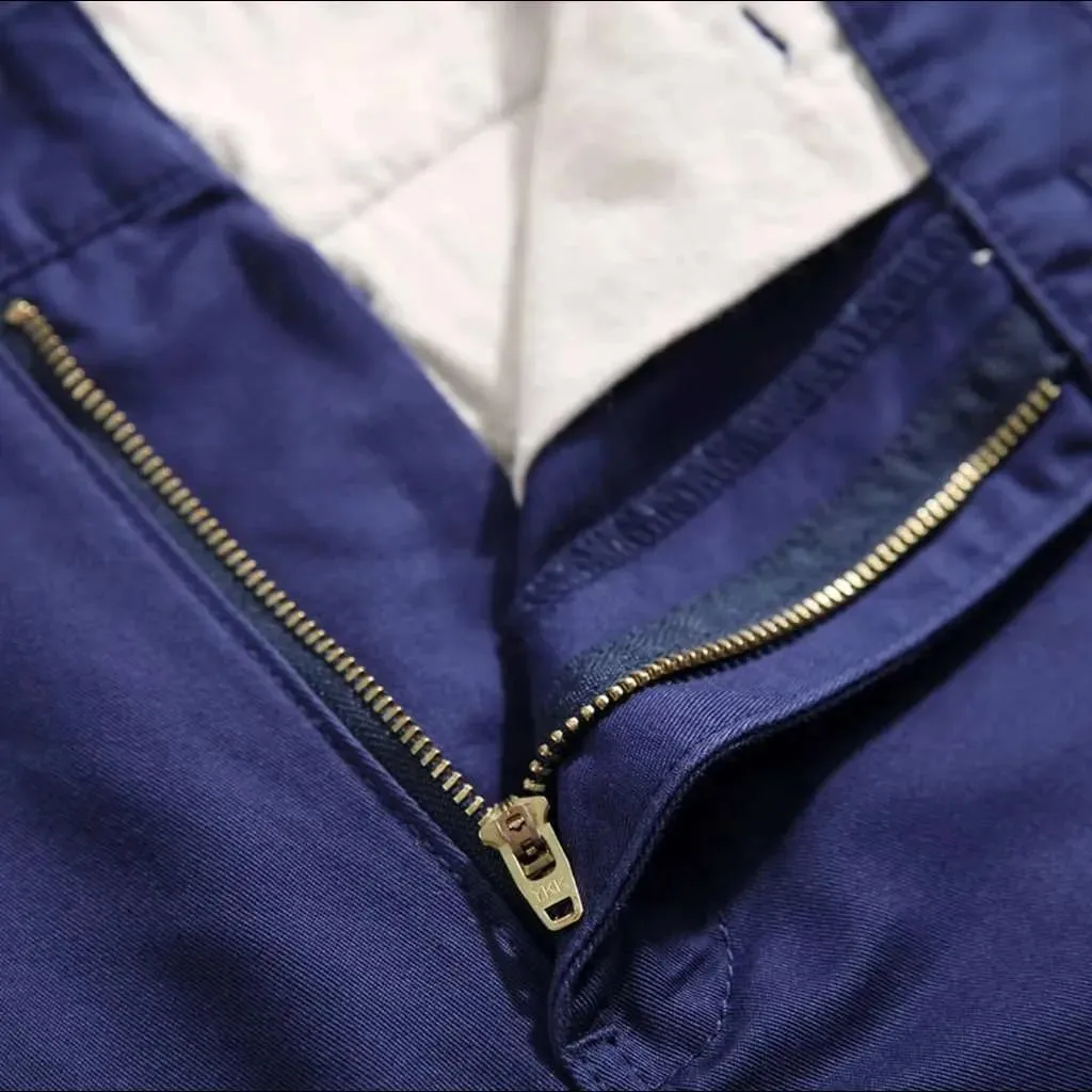 Color y2k men's denim shorts