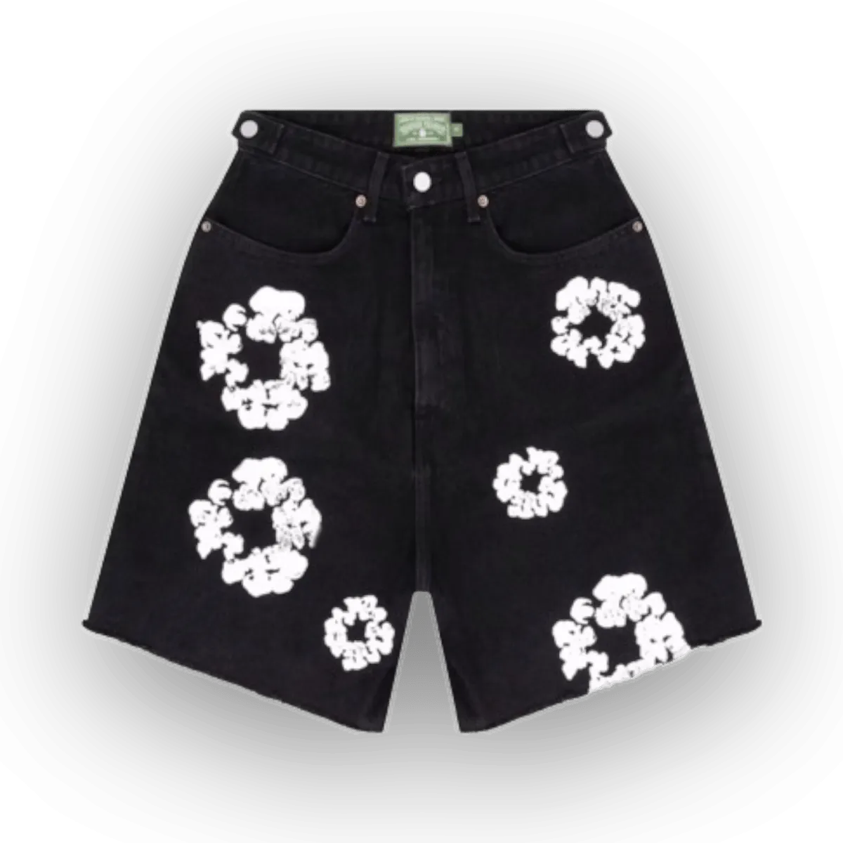 Denim Tears The Cotton Wreath Jean Short Black