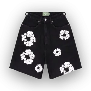 Denim Tears The Cotton Wreath Jean Short Black