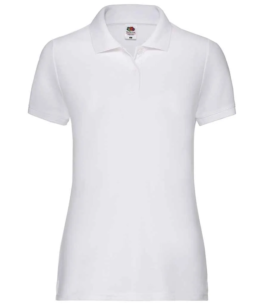 Fruit of the Loom Poly/Cotton Pique Polo Shirt (Ladies) - Bright Colours