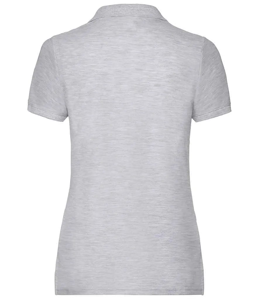 Fruit of the Loom Poly/Cotton Pique Polo Shirt (Ladies) - Bright Colours