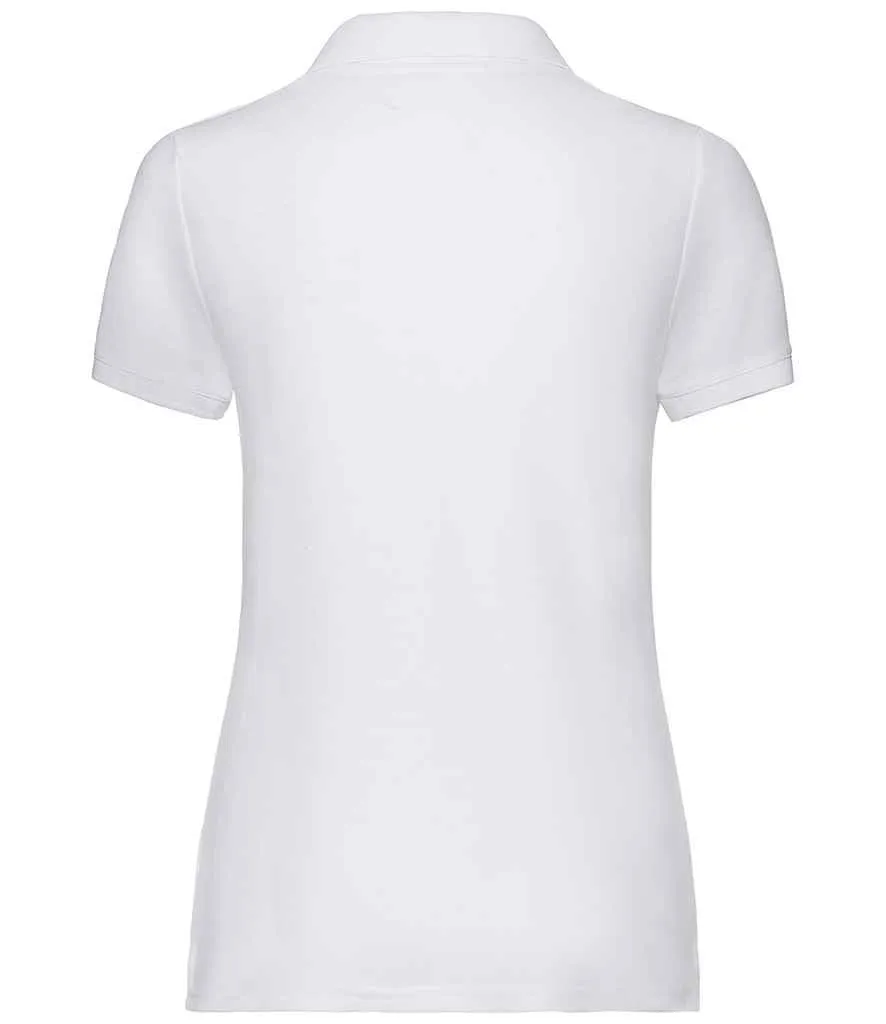 Fruit of the Loom Poly/Cotton Pique Polo Shirt (Ladies) - Bright Colours