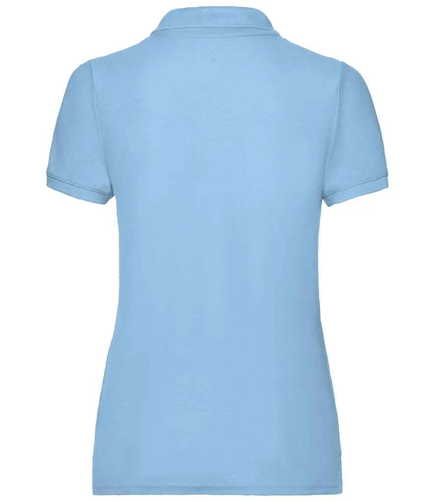 Fruit of the Loom Poly/Cotton Pique Polo Shirt (Ladies) - Bright Colours