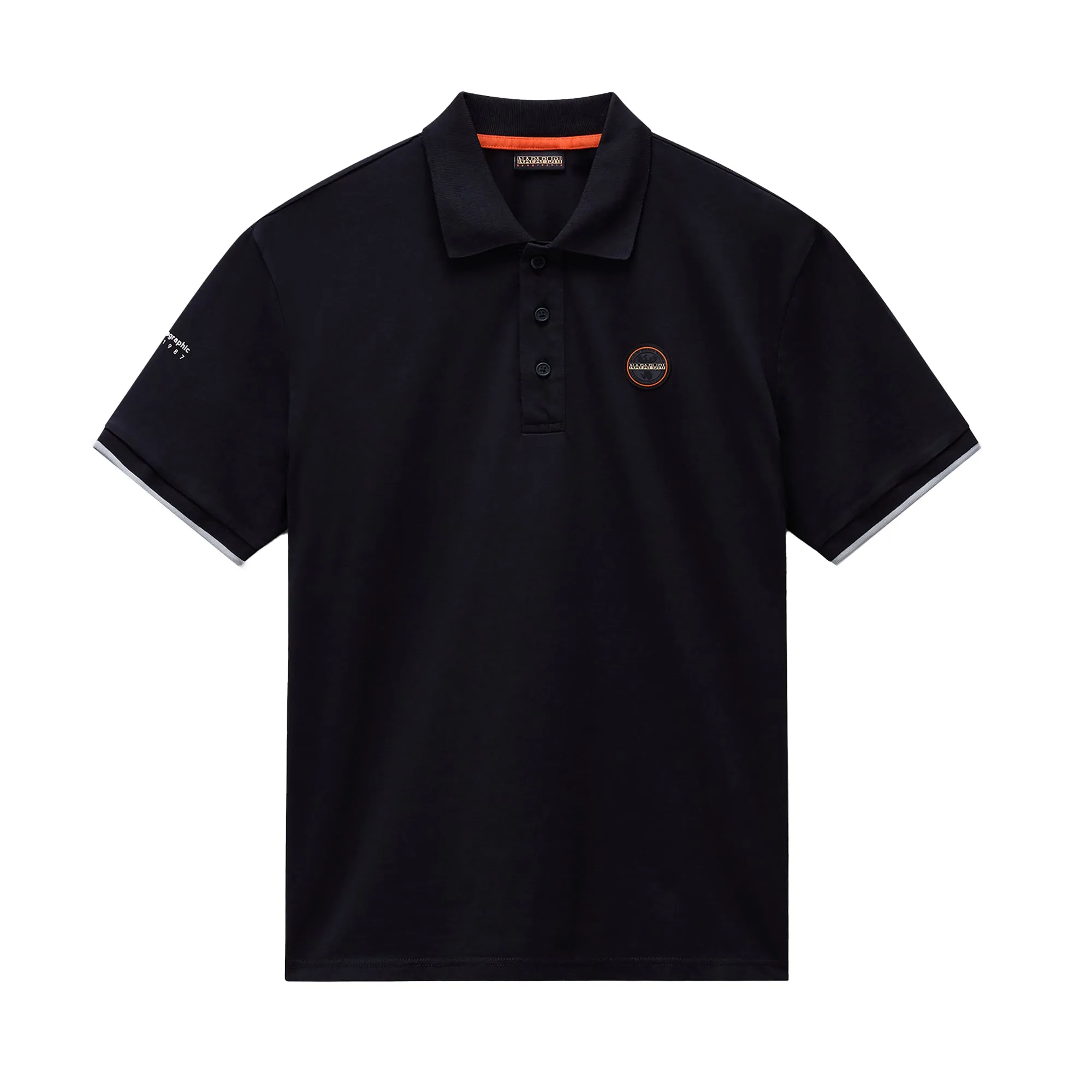 Napapijri E Badge Polo Shirt Black
