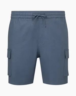 Stretch Linen Pull-on Cargo Short